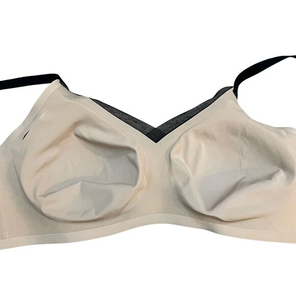 Honeylove Crossover Bra XL Wireless Black Nude Multi-way Straps Removable Pads - Picture 6 of 8